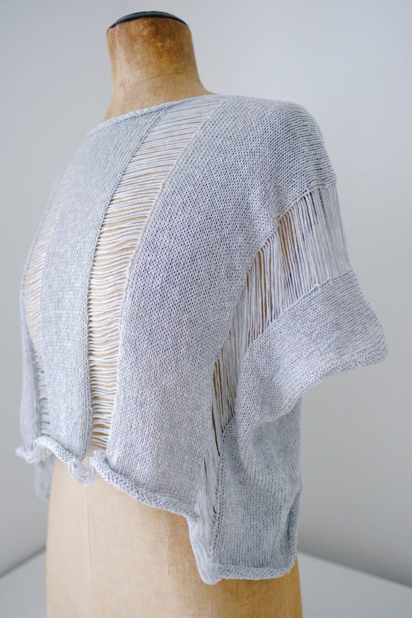Droite Lace Top en Soie