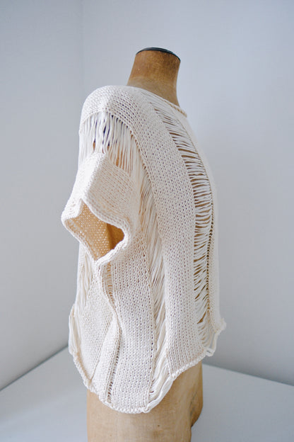 Droite Lace Top en Coton