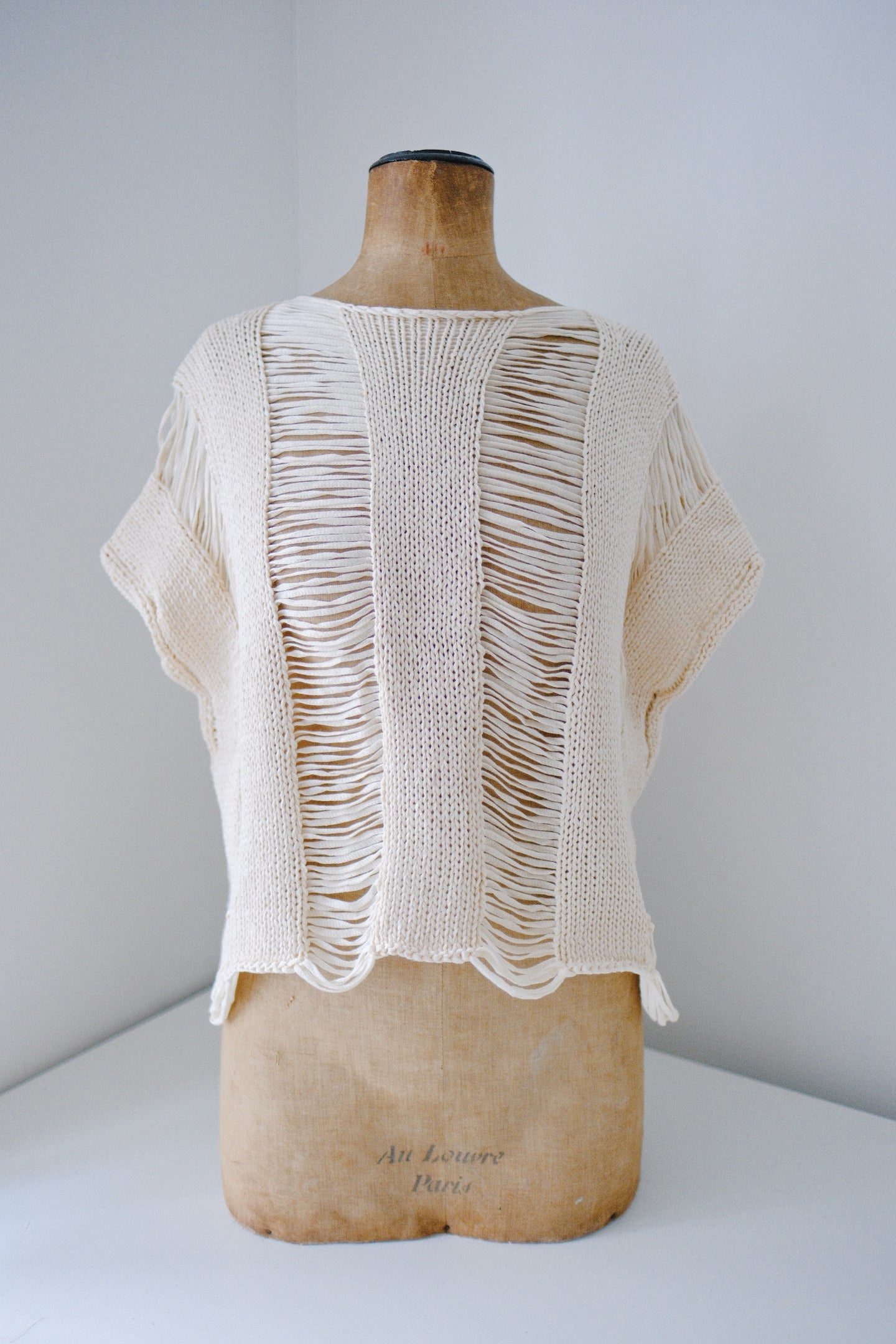 Droite Lace Top en Coton