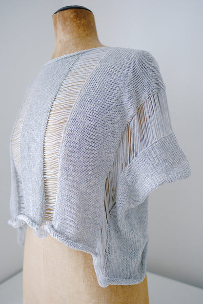 Droite Lace Top en Soie