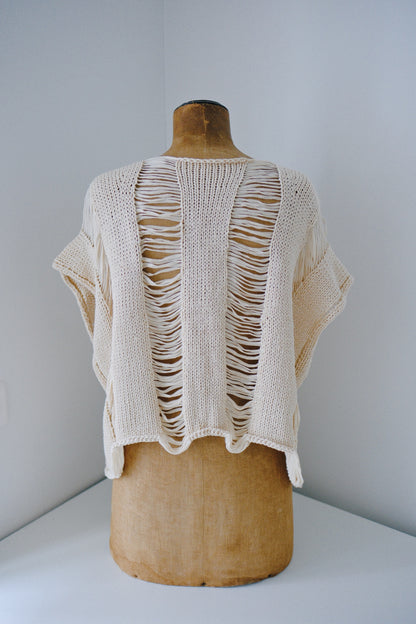 Droite Lace Top en Coton